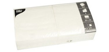 Napkins, 330 x 330 mm, 2-ply, white