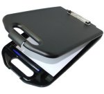 Porte-bloc avec module de rangement, A4, noir