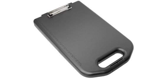 Porte-bloc avec module de rangement, A4, noir