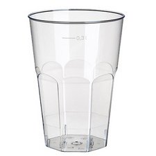 Verre à Caipirinha plastique PS, 0,3 l, transparent