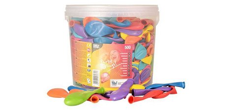 Ballon de baudruche, assorti, 500 pièces
