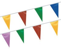 Guirlande de fanions, multicolore, en film plastique