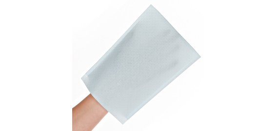 Gant de toilette FRESH, Airlaid, bleu clair