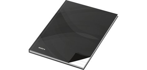Cahier 'notes carbon black', A5, uni