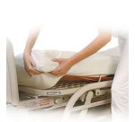 Alèse de matelas, en non-tissé en PP, 50 g/m2, blanc