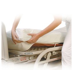 Alèse de matelas, en non-tissé en PP, 50 g/m2, blan