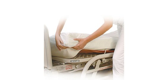 Alèse de matelas, en non-tissé en PP, 50 g/m2, blanc