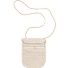 Bourse en coton à bandoulière, naturel