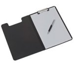 Porte-bloc à pince, A4, en plastique, noir