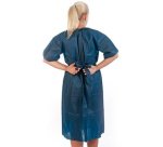 Blouse de patient PP, PP non tissé, taille XL, bleu