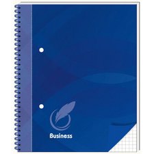 Cahier spirale 'Business blau', A5, quadrillé