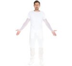 Blouse d'examen CPE avec trou pour le pouce, blanc