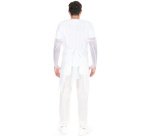 Blouse d'examen CPE avec trou pour le pouce, blanc
