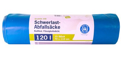 TRIline Sac poubelle renforcé, extra résistant,120 L