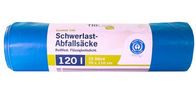 TRIline Sac poubelle renforcé, extra résistant,120 L