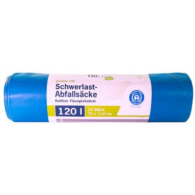 TRILine Sac poubelle renforcé, extra résistant,120 L