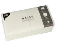 Serviette cocktail, 240 x 240 mm, 2 couches, blanc