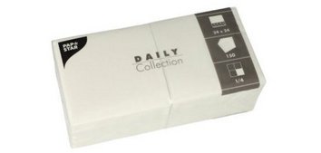 Serviette cocktail, 240 x 240 mm, 2 couches, blanc