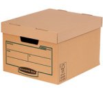 BANKERS BOX EARTH Carton d'archives/de transport