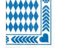Serviette à motif "Bleu bavarois" PapStar