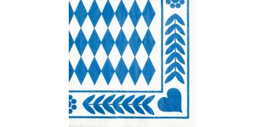Serviette mit dem Motiv "Bayerisches Blau" von PapStar