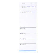 Restaurant duplicate note book 25 sheets - 9,5x26cm