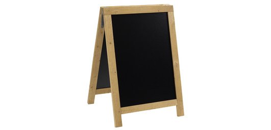 NATURE sidewalk sign, with blackboard