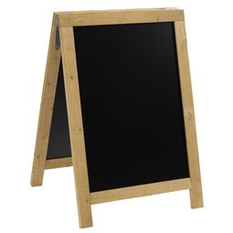 Stoepbord NATURE 545 x 850 mm met zwart bord