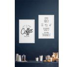 Ardoise murale WOODY, blanc, 400 x 600 mm