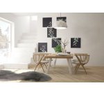 Ardoise murale Silhouette CHALKBOARD XXL, set de 6