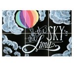 Ardoise murale Silhouette CHALKBOARD XXL, set de 6