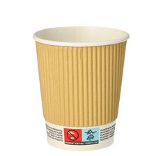 Gobelet en carton 'pure' Ripple Wall, 0,4 l, beige