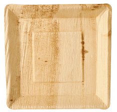Assiette feuille de palmier 'pure', 250 x 250 mm