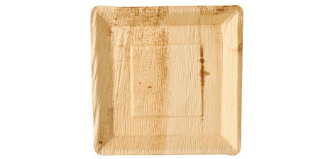 Assiette feuille de palmier 'pure', carré 250 x 250 mm