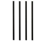 Paille en papier 'pure', 210 mm, noir