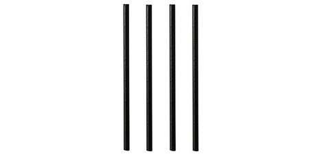 Papierstrohhalm 'pur', 210 mm, schwarz