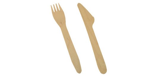Wooden cutlery 'pure', length: 165 mm, pack of 500
