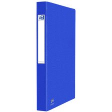 Classeur 2 anneaux cartonné Oxford Eurofolio+  A4 - Dos 3,5 cm bleu