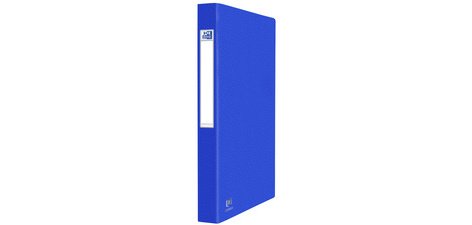 Classeur 2 anneaux cartonné Oxford Eurofolio+  A4 - Dos 3,5 cm bleu