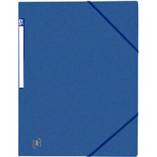 Elastomap Top File zonder klep, A4, blauw