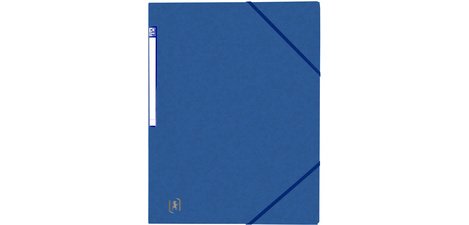 Elastomap Top File zonder klep, A4, blauw