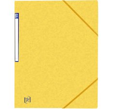 Chemise simple à élastique Top File+, A4, jaune