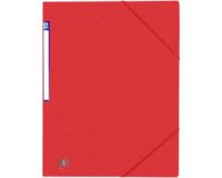 Simple elastic folder Top File+, A4, red