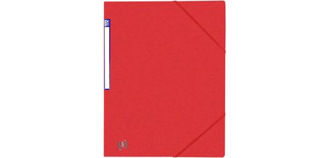 Elastomap Top File zonder klep, A4, rood