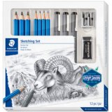 Kit de dessin Sketching Design Journey, 12 pièces