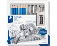 Kit de dessin Sketching Design Journey, 12 pièces