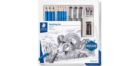 Kit de dessin Sketching Design Journey, 12 pièces