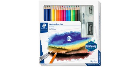 Kit de dessin Watercolour Design Journey,18 pièces