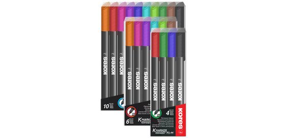 Permanentmarker 'K MARKER FINE', M, Etui mit 6 Stk.