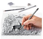 Kit de dessin/ de fusains Charcoal Design Journey